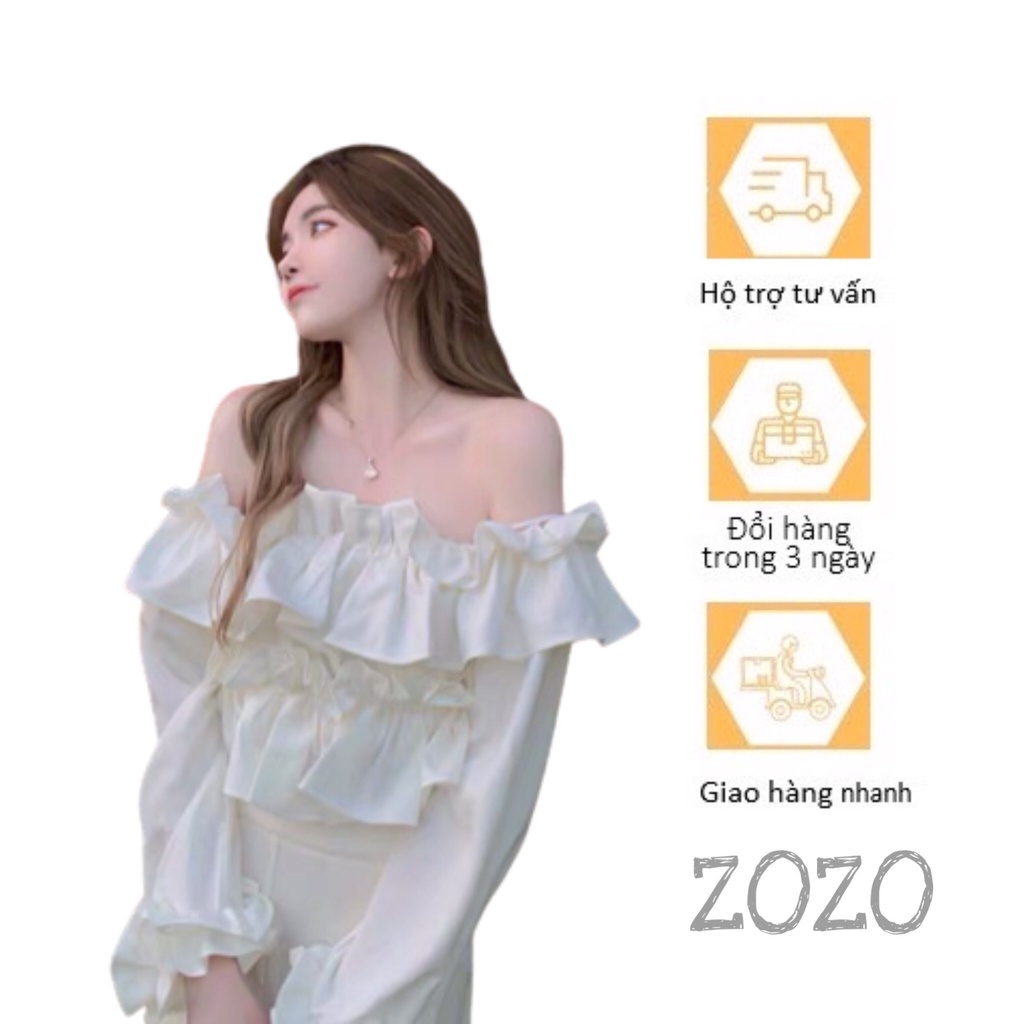 Áo trễ vai siêu xinh hàng loại 1 dày dặn dễ mix đồ, cực xịn sò cho các nàng from chuẩn-114