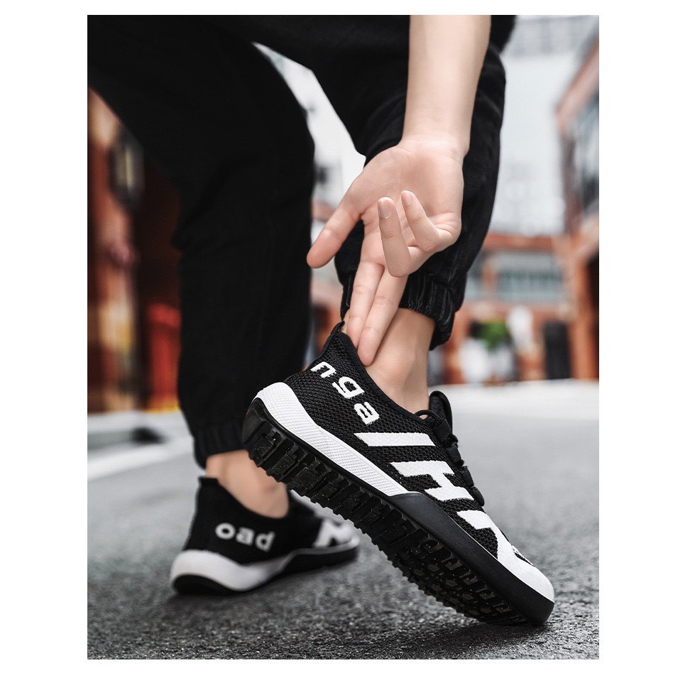 Giày sneaker nam ANG sườn chữ HI 2 màu