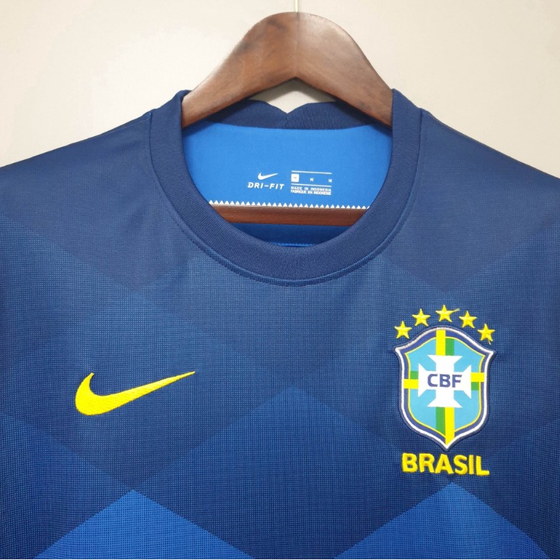 Áo Thun Đá Banh Đội Tuyển Brazil Neymar Jr G.jesus P.coutinhodani Alves Marcelo 20 / 21