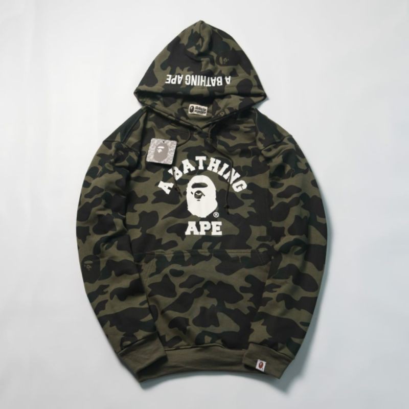 Áo Hoodie Bape Họa Tiết Rằn Ri Chất Lượng Cao