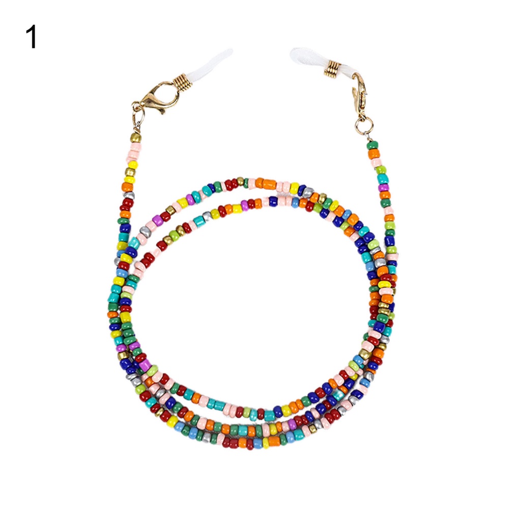 Dây Đeo Mắt Kính Xỏ Hạt Nhiều Màu Sắc Mang Đi Tiện Dụng