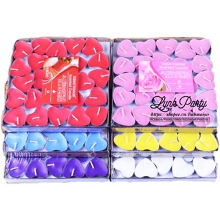 Nến tealight hình tim (50 viên)