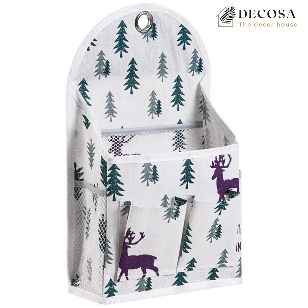Giỏ đựng đồ vải bố treo tường nhỏ gọn DECOSA