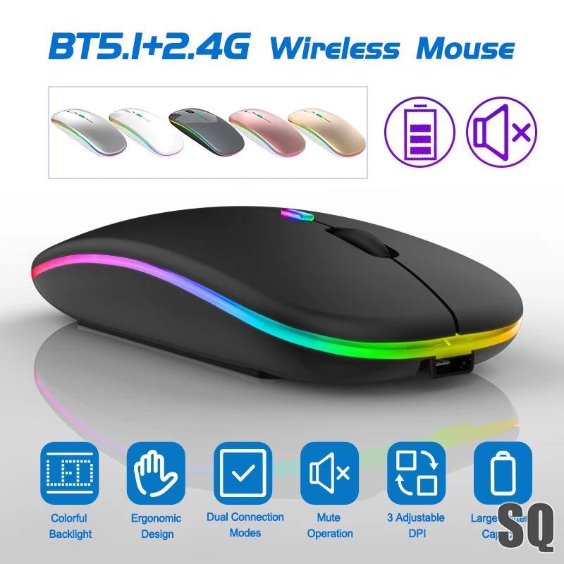 Chuột không dây 2.4ghz Bluetooth 5.0 thiết kế thời trang