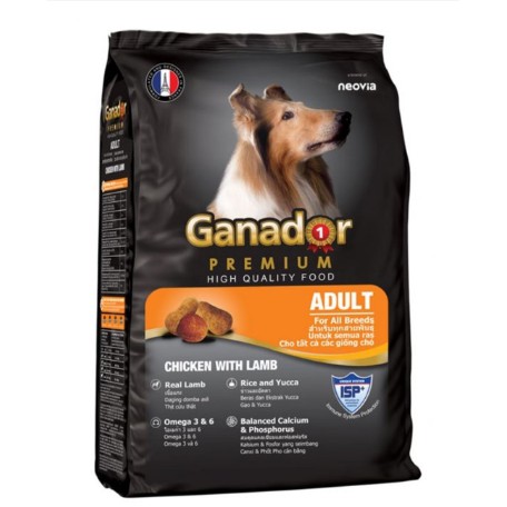 Ganador Adult 1.5kg - Thức ăn cho chó trưởng thành vị gà và cừu