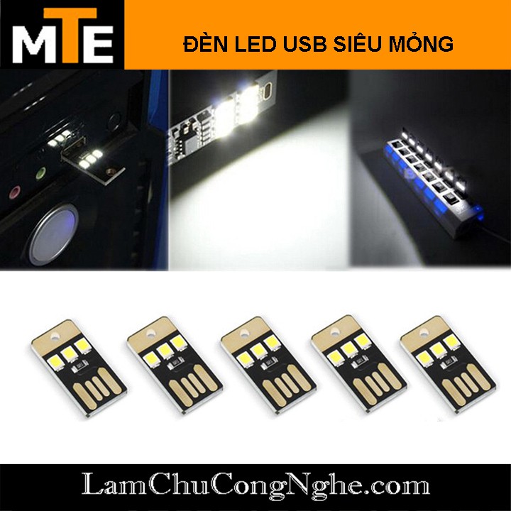 Đèn Led USB Siêu Mỏng - 3 LED siêu sáng