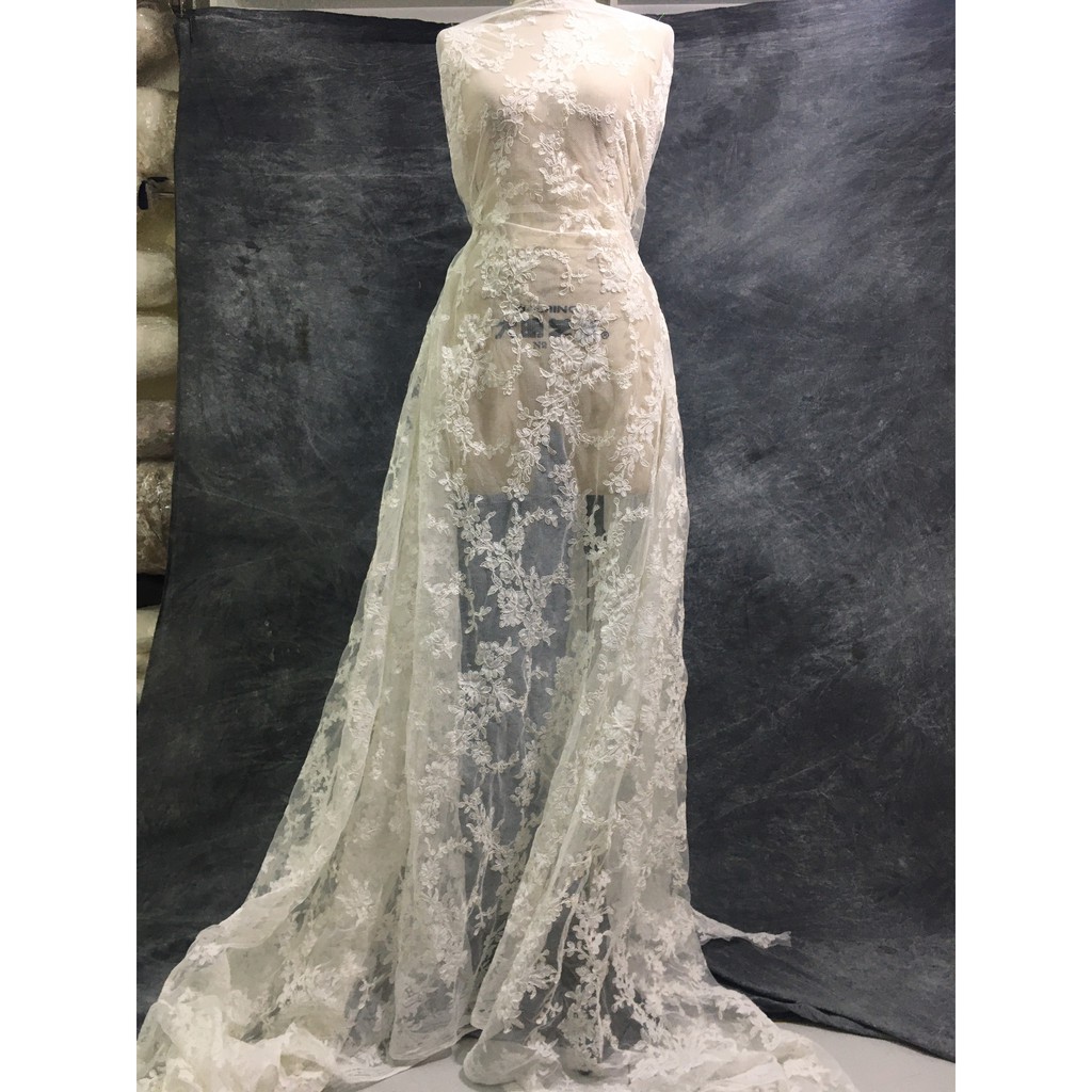 Ren mảng thời trang cao cấp RMGL71205-2 khổ 1,5m dùng may váy đầm thời trang, váy cưới, làm đồ decor trang trí, đồ lót