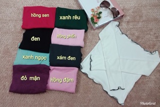 áo trễ vai thun gân
