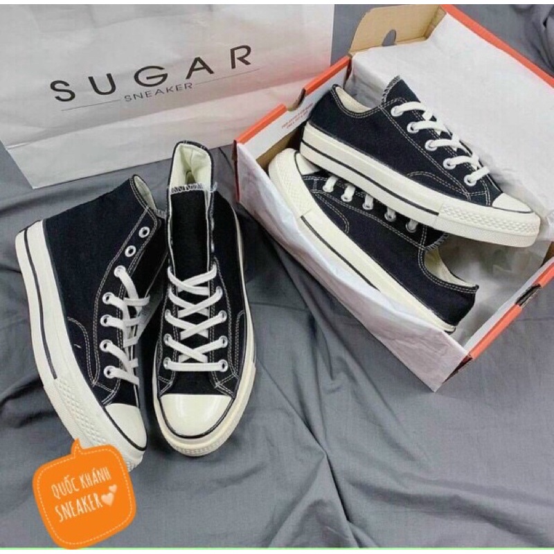 Giày converse 1970 đen cao cổ . giày cv đen thấp cổ Sneaker nam nữ