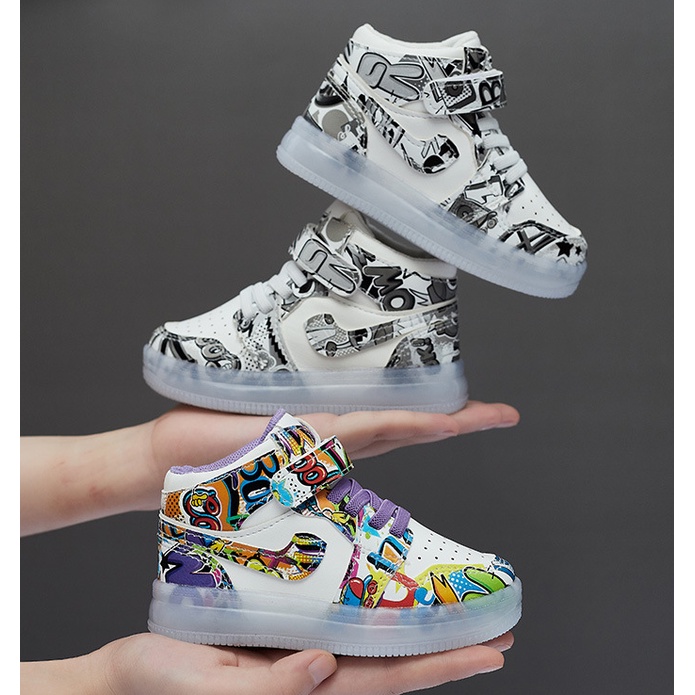 Giày trẻ em, giày jodan cổ cao bé trai ,bé gái hàng siêu chất đi cực thoáng và êm chân MÃ QC1