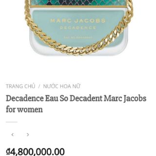 Nước hoa Marc Jacobs 100ml __ Ngọt mát