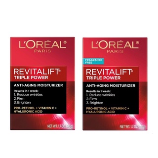  Kem chống lão hoá và sáng da Loreal Revitalift Triple Power Anti Aging Moisturizer 48g 