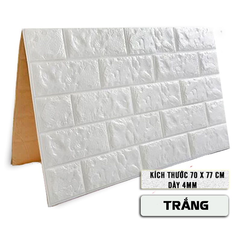 Xốp Dán Tường 3D Giả Gạch-Decal Dán Tường-giá rẻ tại xưởng-cách âm-cách nhiệt-70*77cm loại 1 siêu dính-Bách Việt | BigBuy360 - bigbuy360.vn