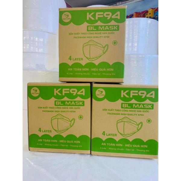 [300 Chiếc  ] Khẩu Trang 4 Lớp KF94 BẢO LONG MASK Chống Bụi Mịn Và Kháng Khuẩn Hàng Cao Cấp Hàn Quốc | BigBuy360 - bigbuy360.vn