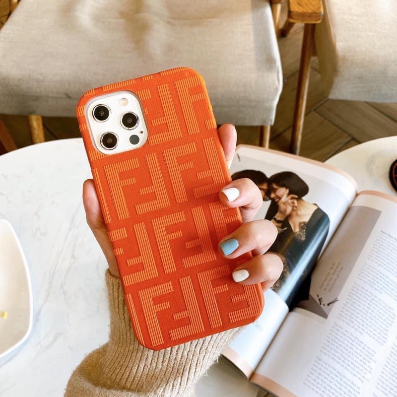 Ốp Fendi cam vân sần nổi