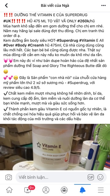 Vitamin E của UK (vitamin E superdrug) | BigBuy360 - bigbuy360.vn