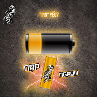 NƯỚC TĂNG LỰC STING DẠNG LON 330ML