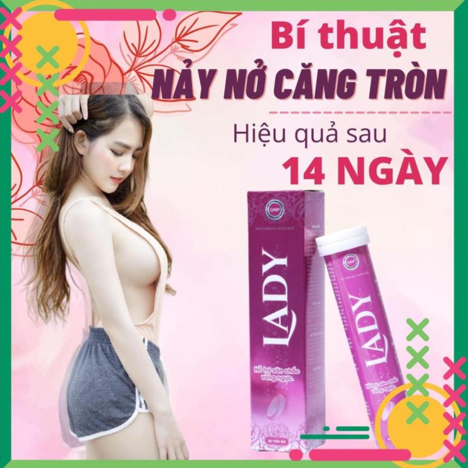 Viên Sủi Nở Ngực LADY Chính Hãng, Tăng Kích Thước Vòng 1 [Che Tên Sản Phẩm Khi Giao]