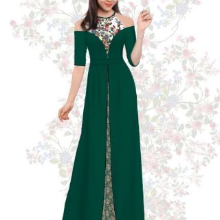 Vải áo dài in 3D trên lụa tằm