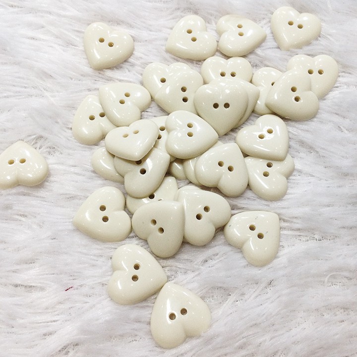 Cúc áo nhựa hoa mai nút trái tim nhiều kiểu dễ thương đính trang trí áo