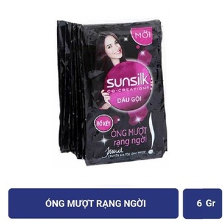 01 Gói lẻ dầu gội Sunsilk óng mượt rạng ngời 6g