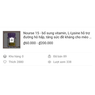 Nourse 15 - vitamin cho mèo