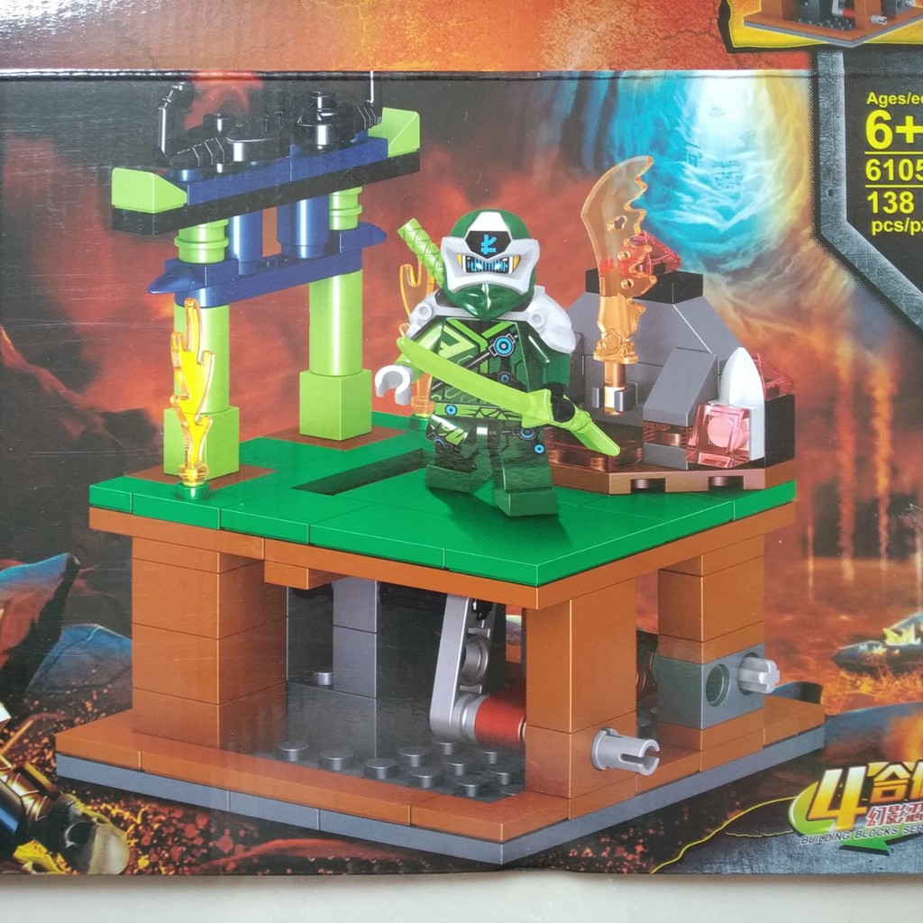 (SALE SHOCK) LEGO BỘ 4 CHIẾN BINH NINJA LỐC XOÁY MÃ 61051