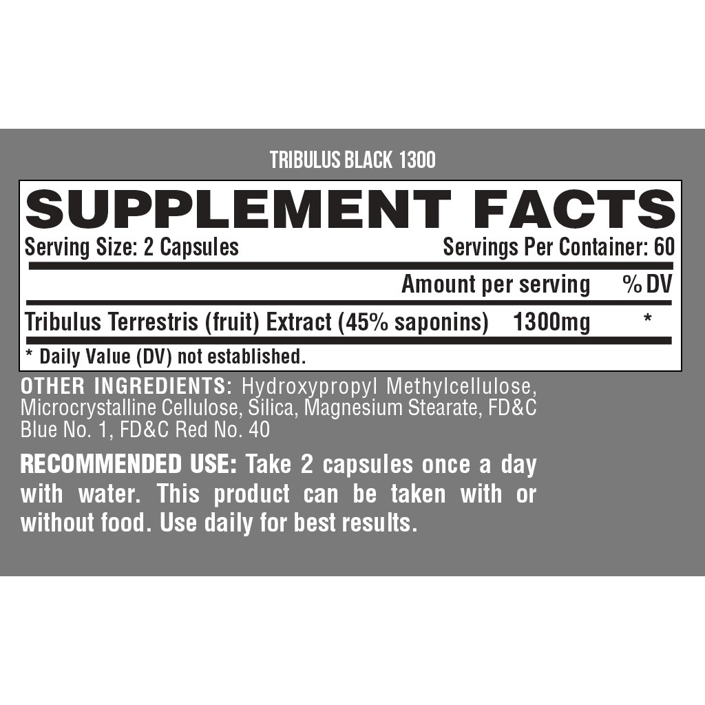 TĂNG TESTOSTERONE | Nutrex Tribulus Black 1300  - Tăng Sức Mạnh Cơ Bắp Sinh Lý Nam