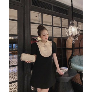 VÁY SUÔNG CỔ BÈO HOA CÀI ĐÁ SIÊU HOT