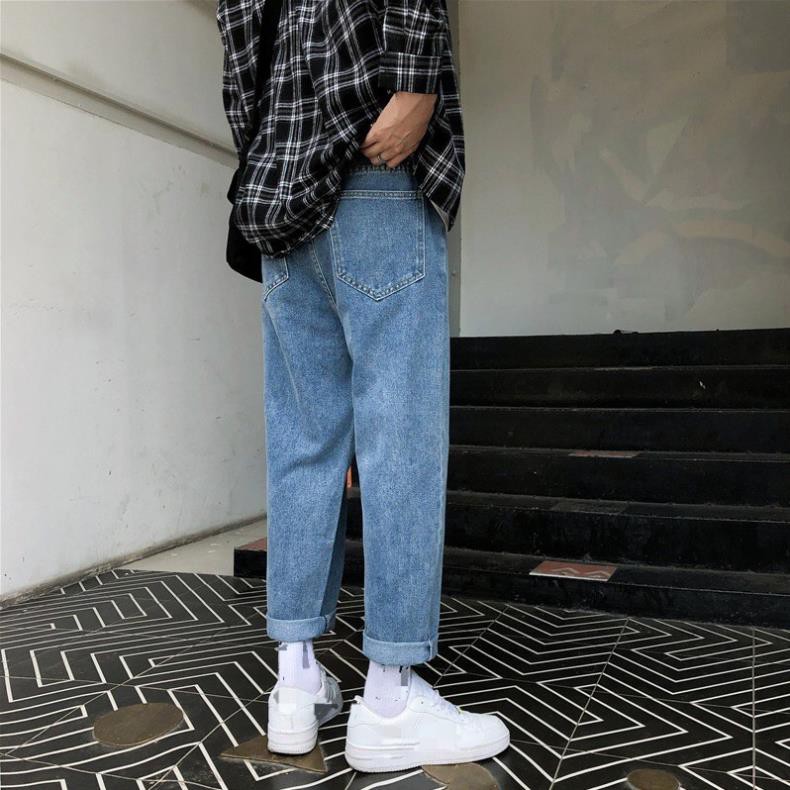 Quần Jean Baggy Dáng Suông Rộng - Ulzzang Hàn Quốc - TR01