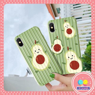 Ốp iphone - Ốp lưng Trái bơ (in phủ bóng) sọc 6/6s/6plus/6splus/7/8/7plus/8plus/x/xs/xsmax/11/11pro max  D3-5
