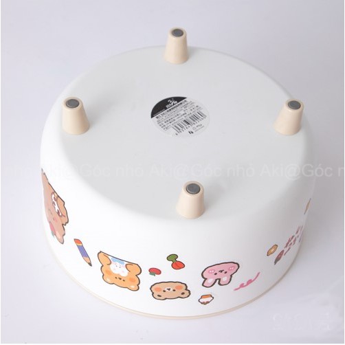 Thùng rác nhỏ dễ thương, hộp lưu trữ để bàn có nắp decor bàn học  - Phong cách Hàn Quốc - Góc nhỏ Aki
