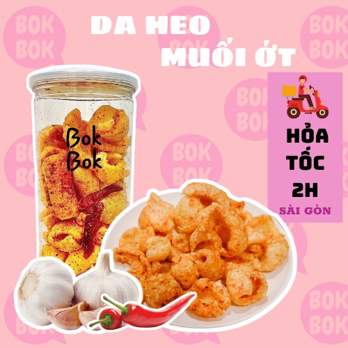[Bán Chạy❤️] Ăn Vặt BOK BOK Da Heo Muối Ớt 160g Hủ Pet Siêu Ngon Siêu Giòn Vừa Ngon Vừa Rẻ