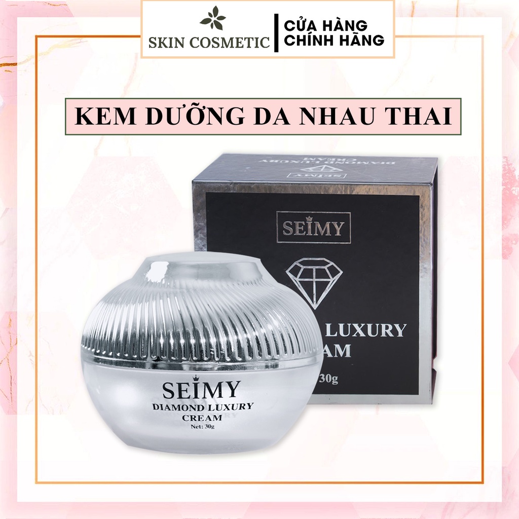 Kem dưỡng da mặt ban đêm nhau thai Seimy - Diamond Luxury cấp ẩm, mờ nám, dưỡng trắng