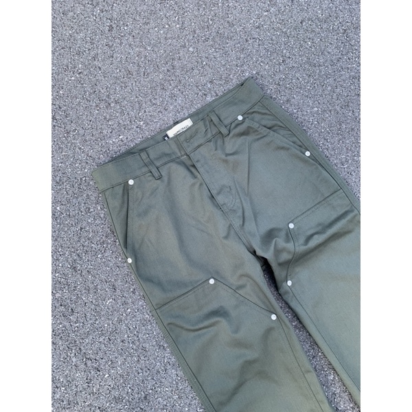 Quần Kaki Cargo Pant Double Knee Cotton Ống suông Dáng đứng Nam Nữ | BigBuy360 - bigbuy360.vn