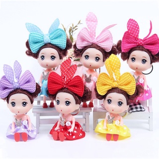 Bup be trang trí bánh sinh nhật bupbe chipi váy ngắn nơ to