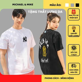 Áo phông – Áo thun nam nữ 100% Cotton mát, mịn thời trang unisex phong cách Hàn Quốc in hình MLB LIKE NEWYORK