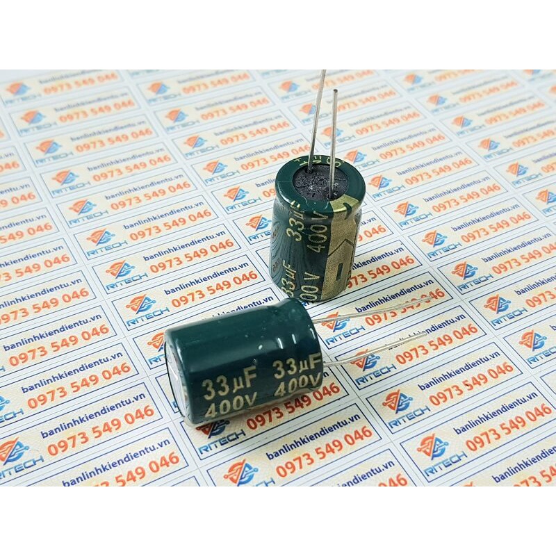 [Combo 5 chiếc] Tụ Hóa 33uf 400v kích thước 16x22mm