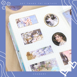 Bộ Sticker Tranh Van Gogh Vintage