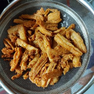 Sườn non chay chiên giòn.