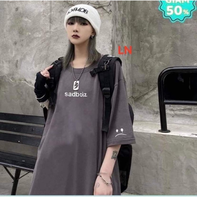 Áo phông sad màu ghi LN11