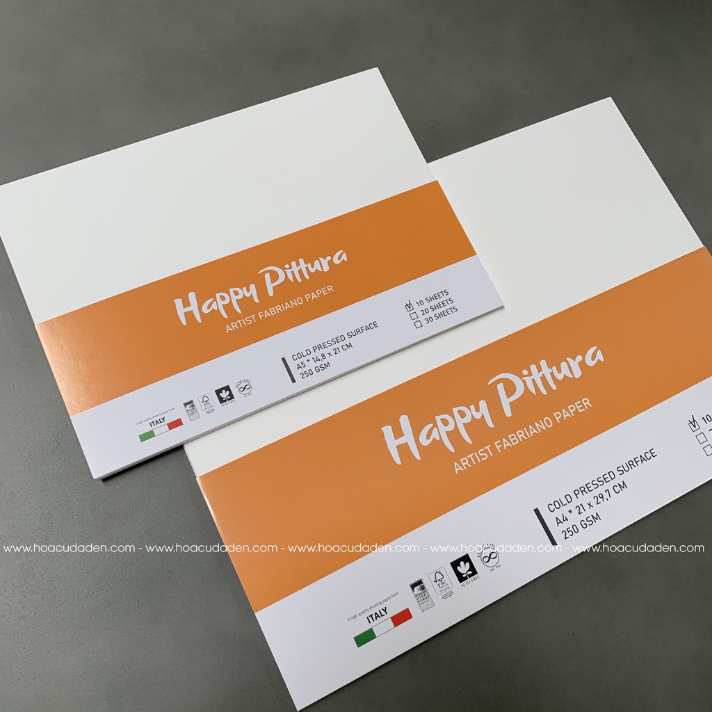 Giấy Vẽ Màu Nước Happy Pittura 250gsm