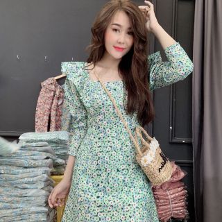 Đâm hoa cúc xanh+có lot quần