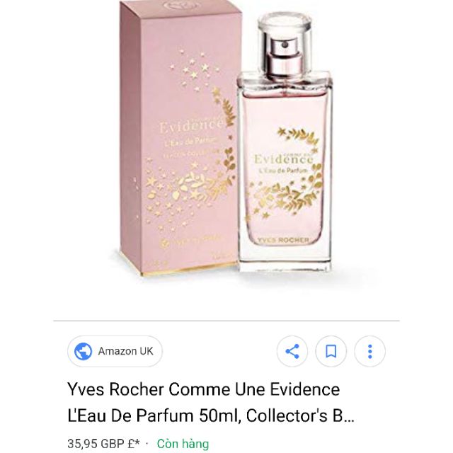 Nước Hoa Yves Rocher Comme Une Evidence L'eau De Parfum Flacom Collector (50ml)