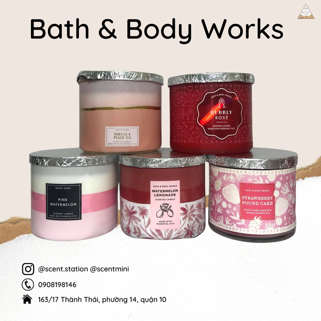 Nến thơm 3 bấc Bath &amp; Body Works 411g