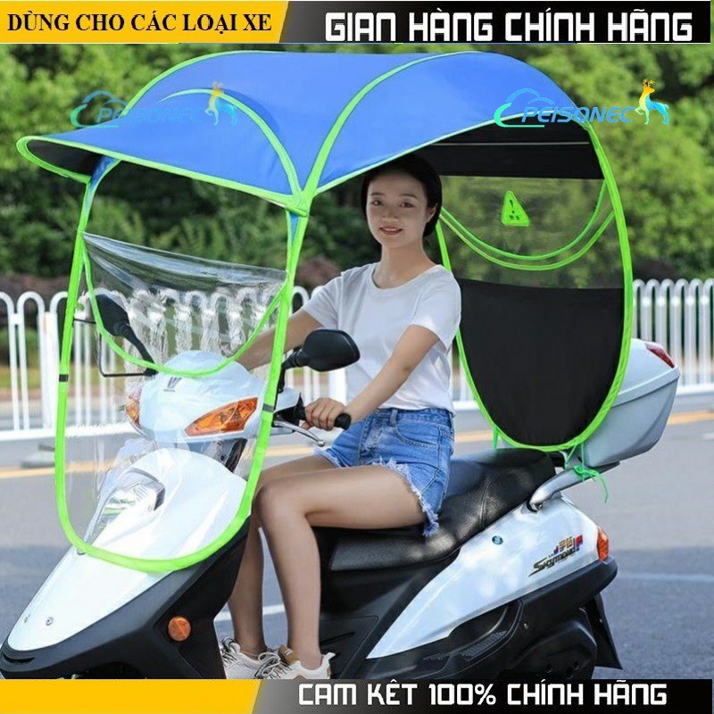 Bạt phủ xe máy chất lượng tốt, chống mưa nắng, bụi bẩn, vải dù pha nilon chống thấm tuyệt đối, áo trùm cả xe