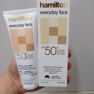 Kem Chống Nắng Úc Hamilton SPF 50+ Everyday Face Cream 75g
