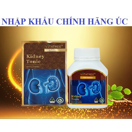 Bổ thận nam, nữ Vitatree Kidney tonic , lọ 100v, nhập khẩu Úc
