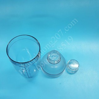 Bình lắc pha chế Cocktail Shaker 700ML in đậm
