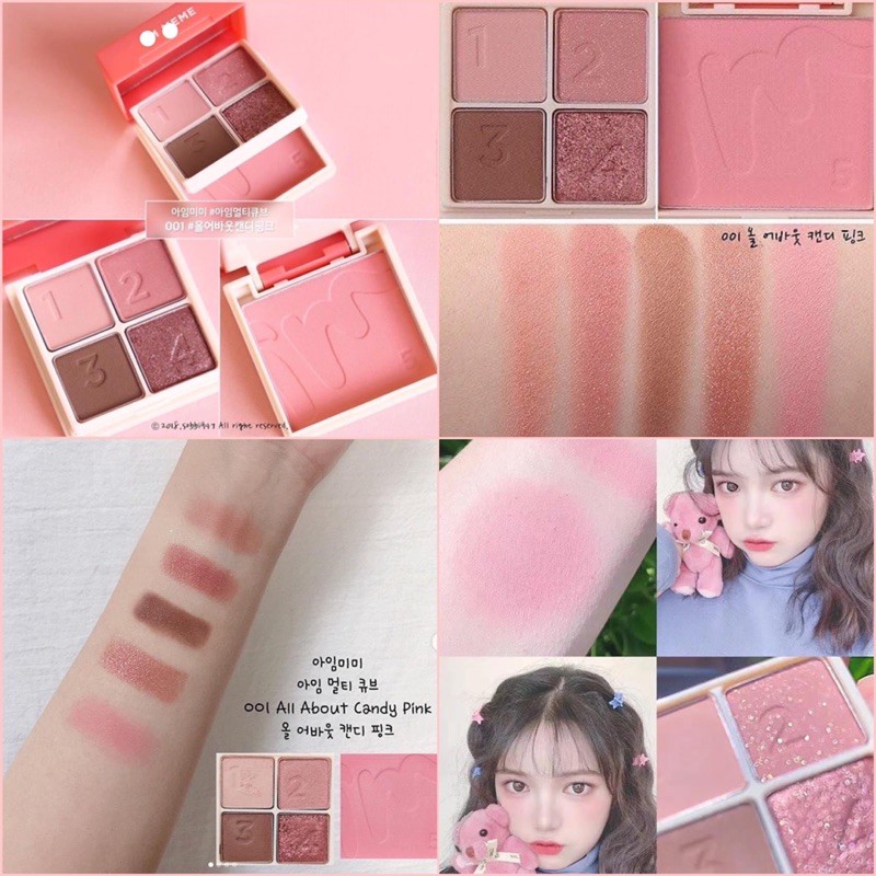 Bảng phấn mắt và má hồng 2 in 1 I'M MEME I'M MULTI CUBE | BigBuy360 - bigbuy360.vn